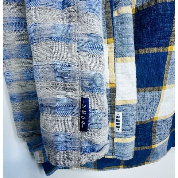 ROWM Shirt Mens XL Casual Pocket Button Down Short Sleeve Lot of 2 plaid - Picture 16 of 16